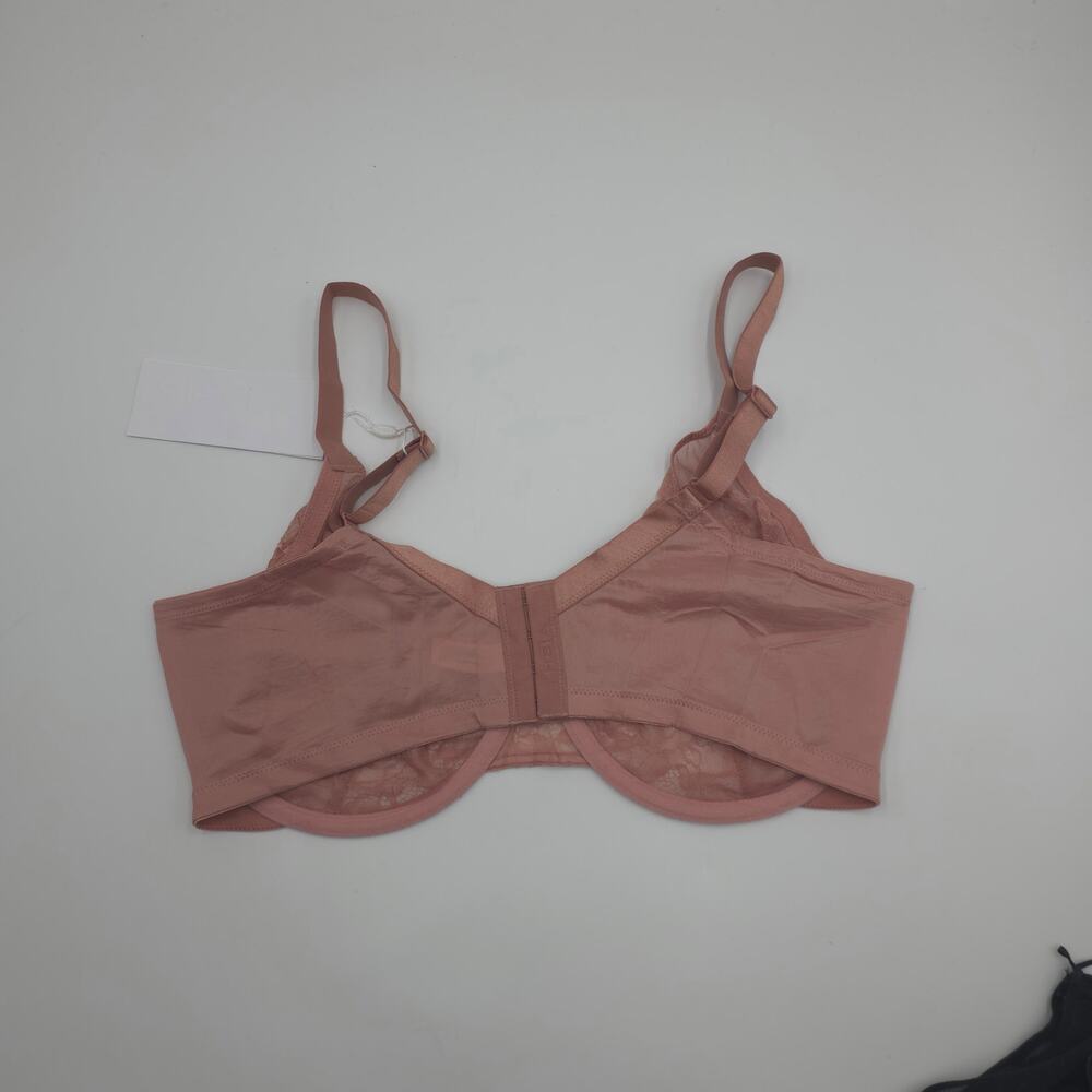 HSIA Bundle of Two Enchante Unlined Lace Underwire Bra in Black Coral Size 38DDD - Picture 8 of 10